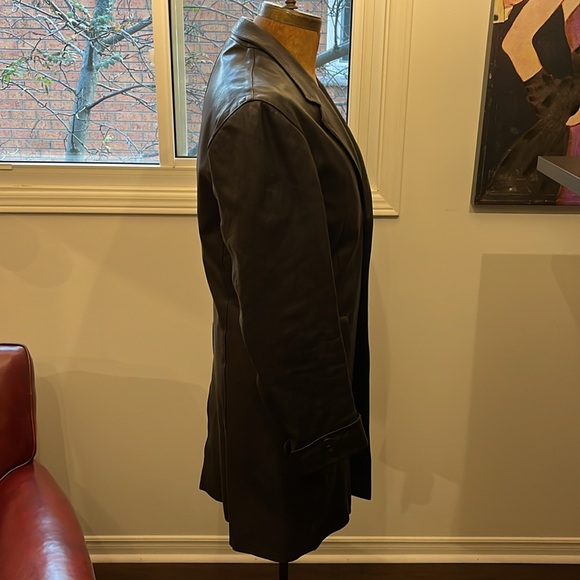 Paul Smith leather trench coat Made in Italy / Great Condition - Picture 2 of 9